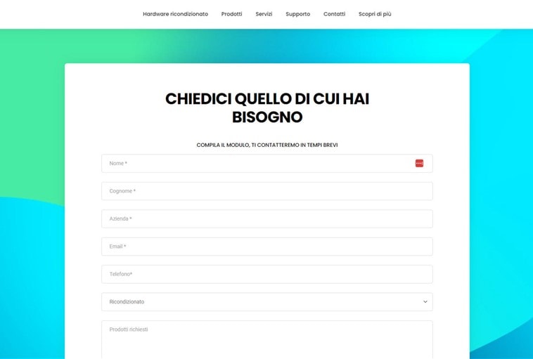 Form personalizzabili